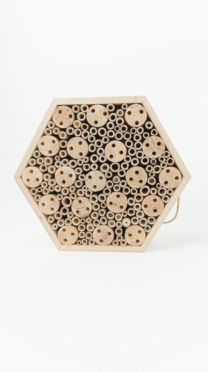 Деревянная коробка для пчелиного дома для насекомых полезная среда обитания для бабочки 4