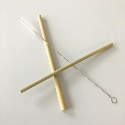 Многоразовые соломы Eco дружелюбные 20x0.8cm многоразовые бамбуковые выпивая с щеткой