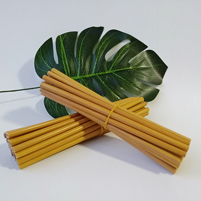 Солома Biodegradable бамбуковой соломы естественного волокна сырья органической многоразовая бамбуковая выпивая с уборщиком
