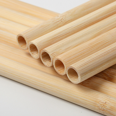 Солома Biodegradable бамбуковой соломы естественного волокна сырья органической многоразовая бамбуковая выпивая с уборщиком