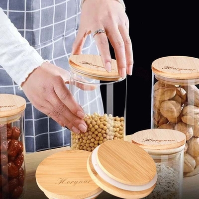 Хранение печениь хлопьев крышек Mildewproof изготовленное на заказ деревянное раздражает домашнюю пользу кухни