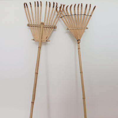 Борона 11 грабл сада бамбуковой грабл зубца 145cm Handmade Rustless