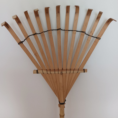 Борона 11 грабл сада бамбуковой грабл зубца 145cm Handmade Rustless