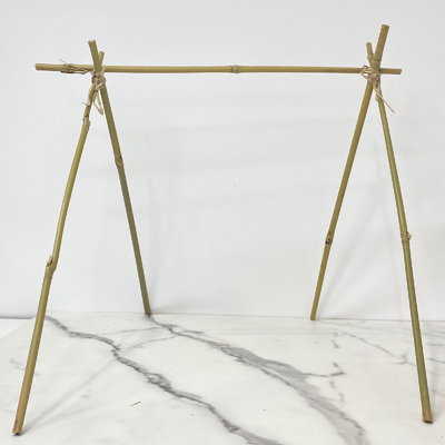 Длина поляков Dia.0.8cm x 100cm Eco дружелюбная декоративная сырцовая бамбуковая