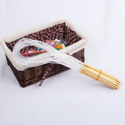 игла крюков вязания крючком 3.5mm прочная Handmade деревянная бамбуковая вязать