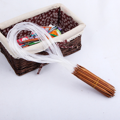 игла крюков вязания крючком 3.5mm прочная Handmade деревянная бамбуковая вязать