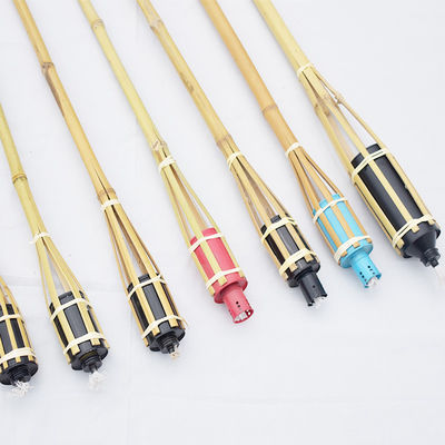 Оптовая продажа 120 см бамбуковых факелов и фонарей бамбуков для садового ландшафта