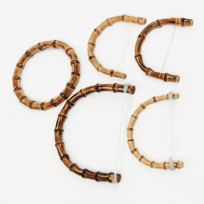 Бамбуковая сумка ручка натуральная бамбуковая рукоятка для тотов и сцеплений